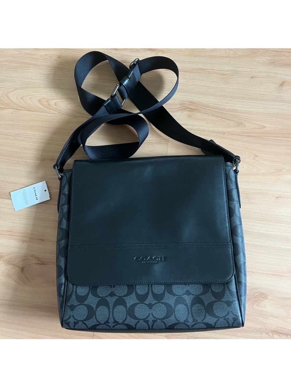 Coach Huston Signature Charcoal Black # 573 - Picture 9 of 13